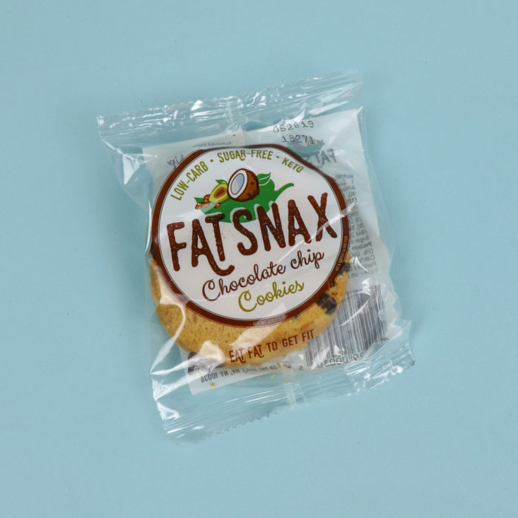 Fat Snax Chocolate Chip Cookies package front