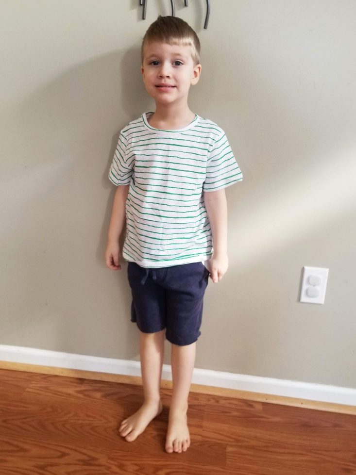 Kidbox boy spring 2019 striped tee and shorts