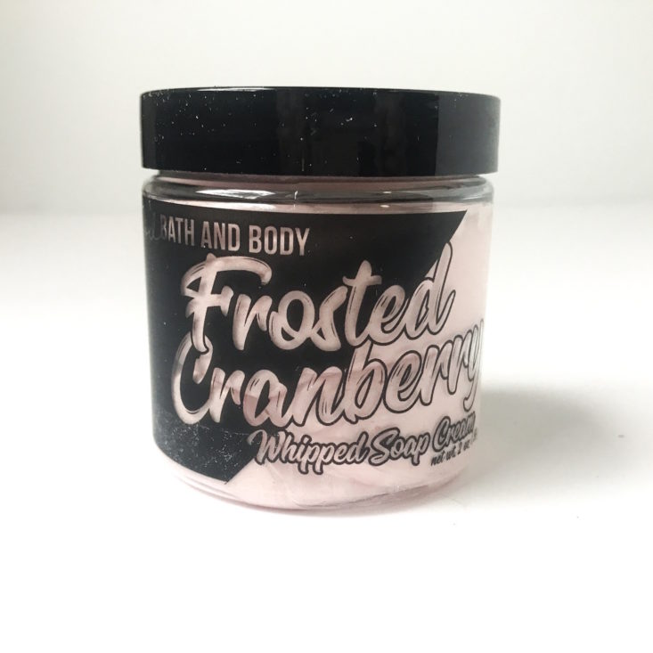 Lavish Bath Box December 2018 - Mod Bath & Body Frosted Cranberry Whipped Soap Front
