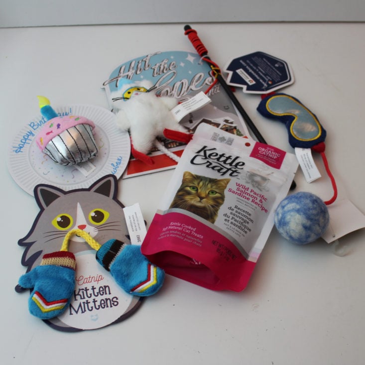 Meowbox January 2019 - All Contents Top
