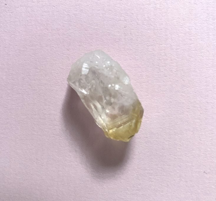 MoonBox by Gaia Collective Subscription Review January 2019 - Citrine for abundance 1 Top