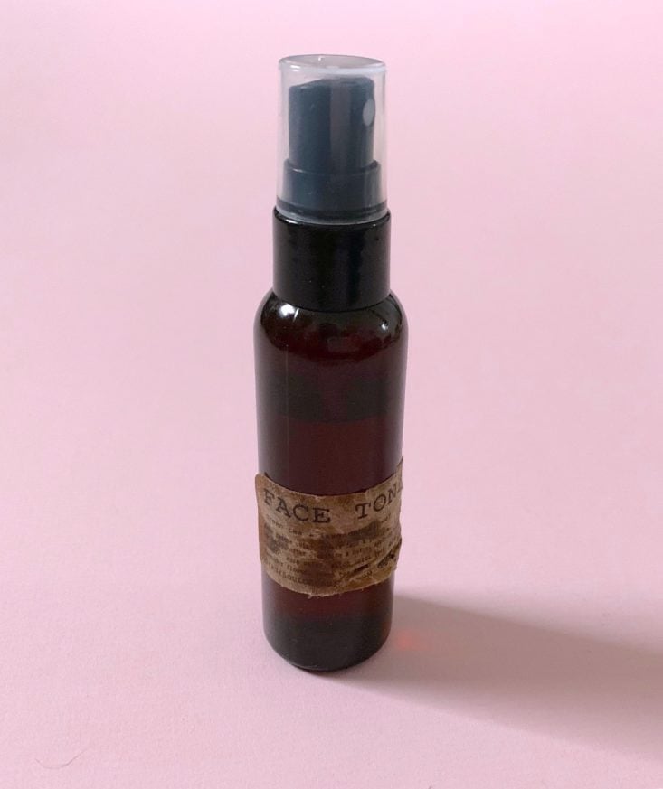 MoonBox by Gaia Collective Subscription Review January 2019 - Gypsy Soul Organics Rose Face Toner Front