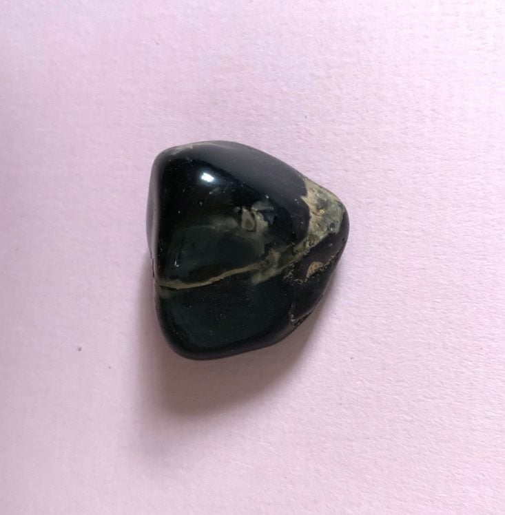 MoonBox by Gaia Collective Subscription Review January 2019 - Onyx for reflection & grounding - place on Root Chakra 2 Top