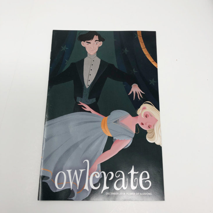 OwlCrate YA Book Box December 2018 - Booklet Front Top