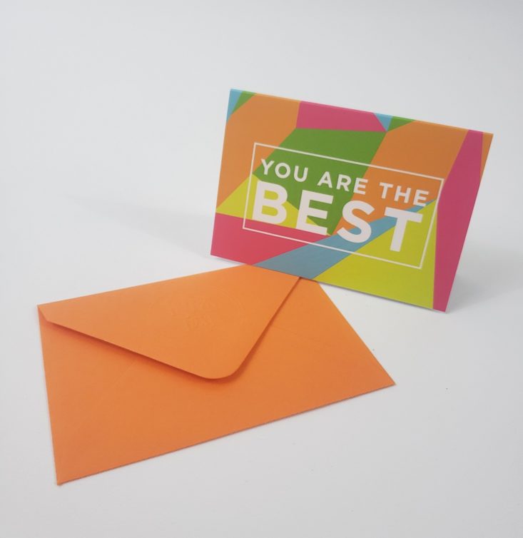 PROPER POST Subscription Box December 2018 - You Are The Best Mini Card Close Front
