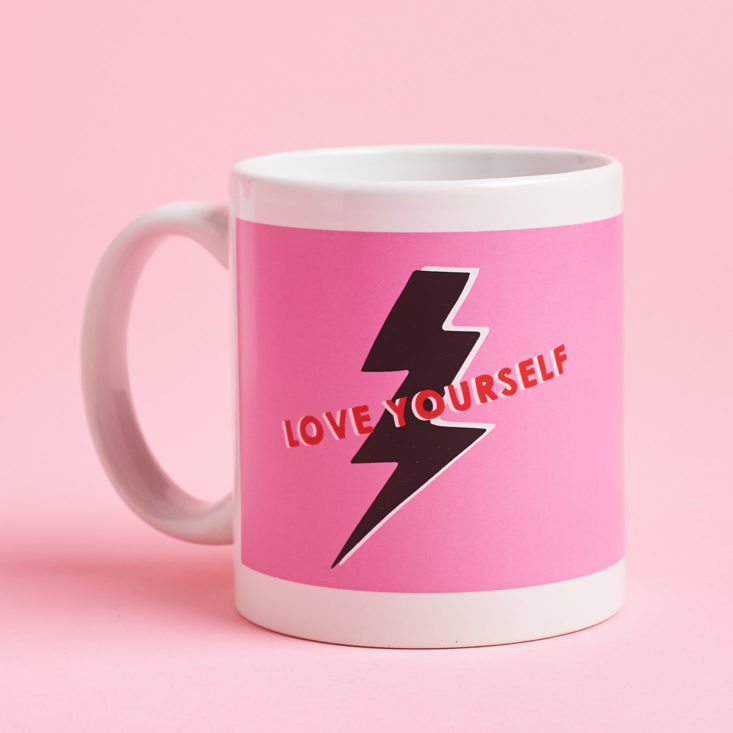 Quirky Crate pink love yourself coffee cup