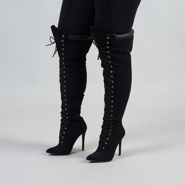 Shoedazzle black otk erika jayne boots