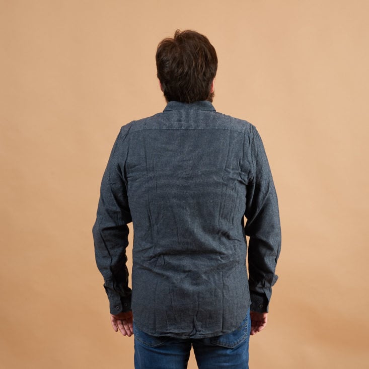 Stitch Fix Mens December 2018 - Heritage - Hoboken Flannel Shirt Back View
