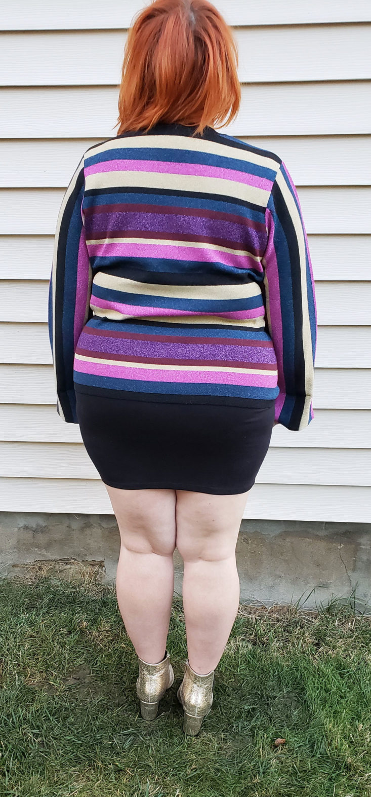 Trunk Club Plus Size Subscription Box Review November 2018 - Veda Sequin Sweater Tank by RACHEL by Rachel Roy 4 Back