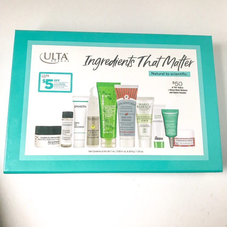 Ulta Love Your Skin Ingredients That Matter January 2019 - Box Closed Front Top