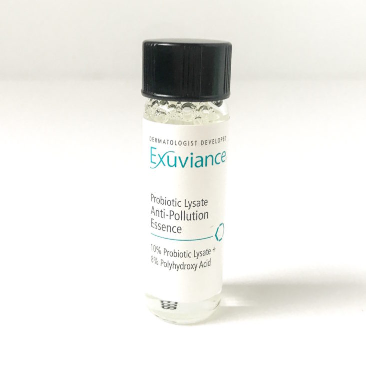 Ulta Love Your Skin Ingredients That Matter January 2019 - Exuviance Probiotic Lysate Anti-Pollution Essence Front