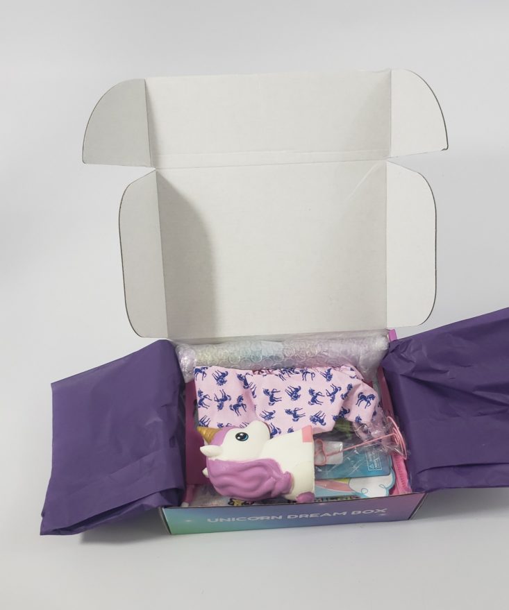 Unicorn Dream Box January 2019 - Box Open Top 2