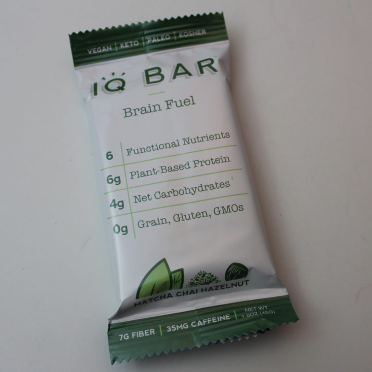 Vegan Cuts Snack January 2019 - IQ Packet Front