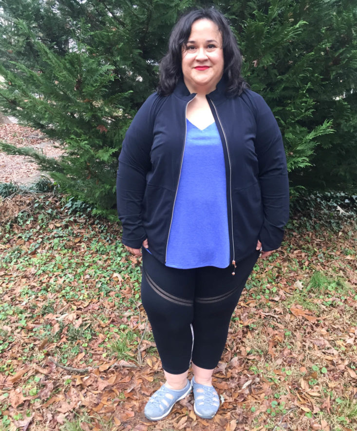 Wantable Fitness Edit Subscription Review December 2018 - Integral Jacket by Shape Active On Front