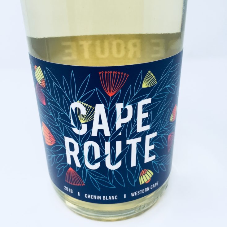 Winc Wine of the Month Review January 2019 - CAPE ROUTE LABEL FRONT