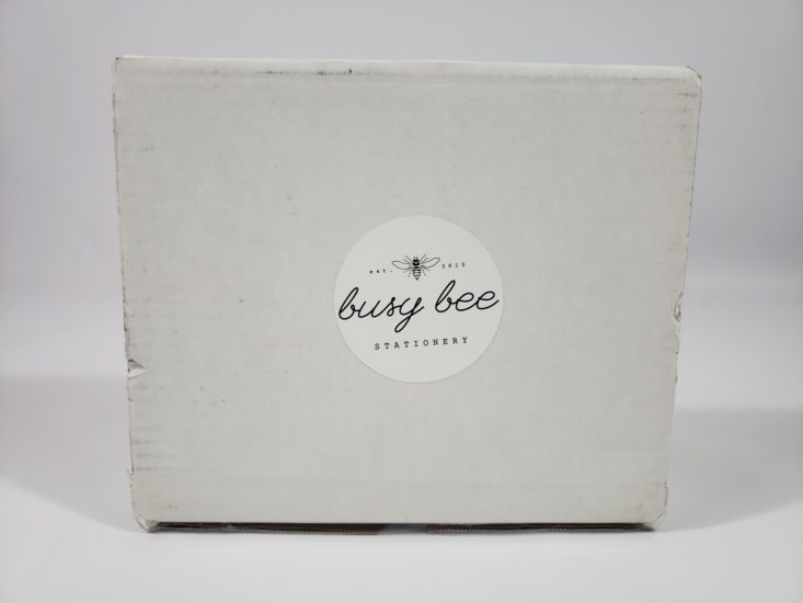 BUSY BEE STATIONERY Subscription Box February 2019 - Box Review Front