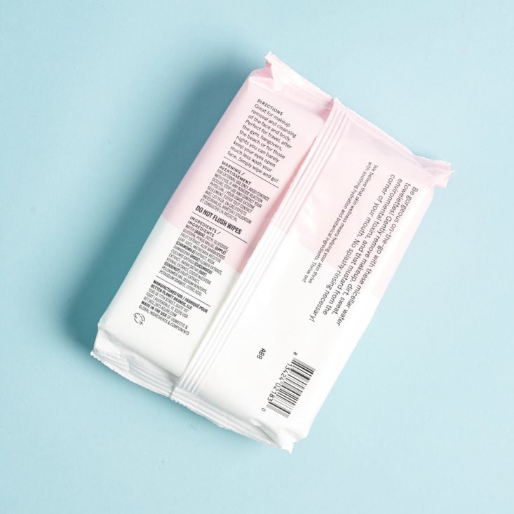 Birchbox Limited Edition Clean Beauty Box wipes back