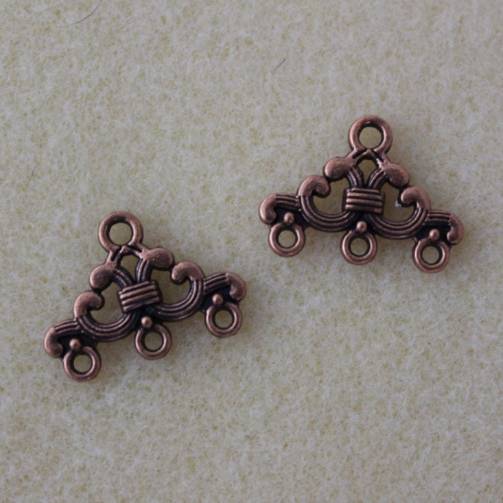 Dollar Bead Box February 2019 - 3-Strand Connector Antique Copper Top