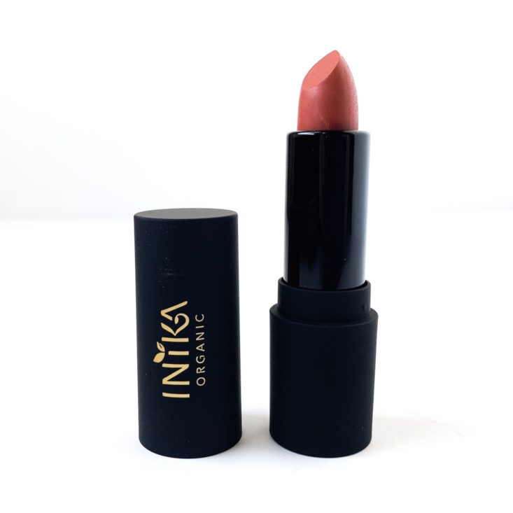 FeelUnique The Vegan Beauty Edit Review February 2019 - Inika Vegan Lipstick in Pink Poppy Unboxed Front