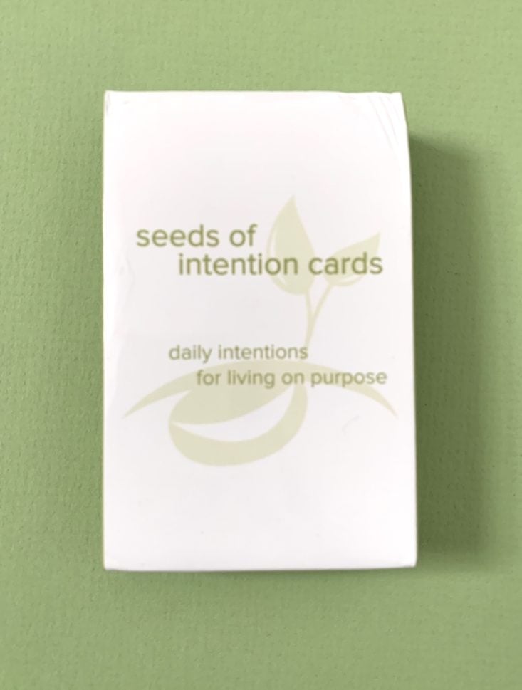 Gaia Moon Box February 2019 - May You Know Joy Seed of Intention Cards Box Front Top