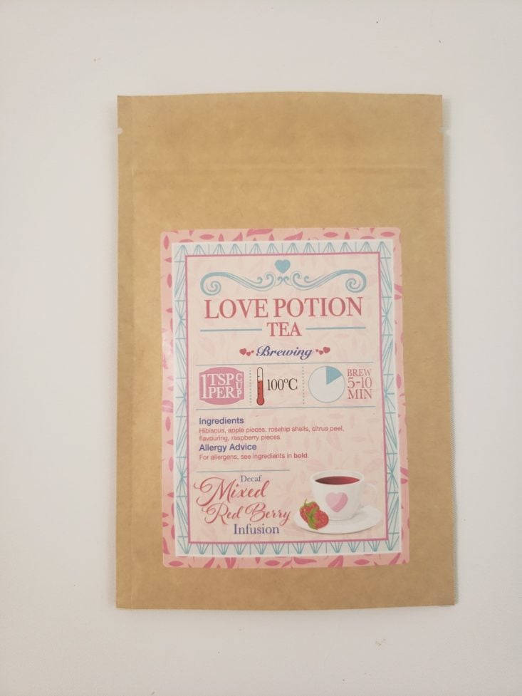 Geek Gear World of Wizardry Review January 2019 – Love Potion Tea 1