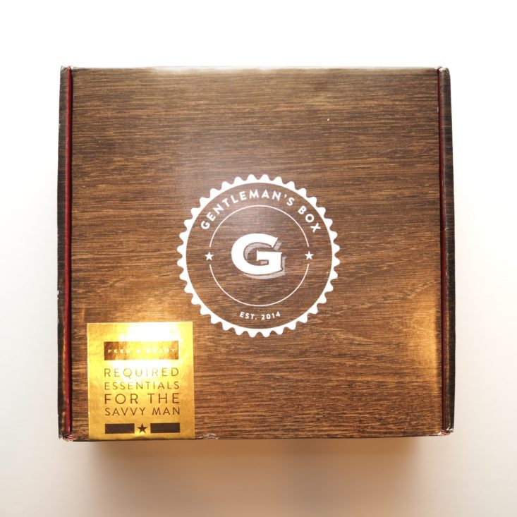 Gentlemans Box February 2019 - Box Top