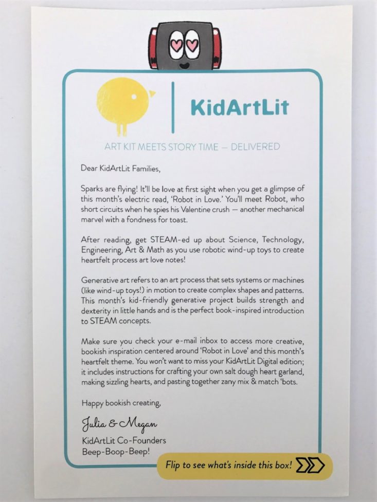 KidArtLit February 2019 - Info Card