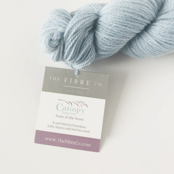 KnitCrate Artisan Review February 2019 - Yarn Label Front