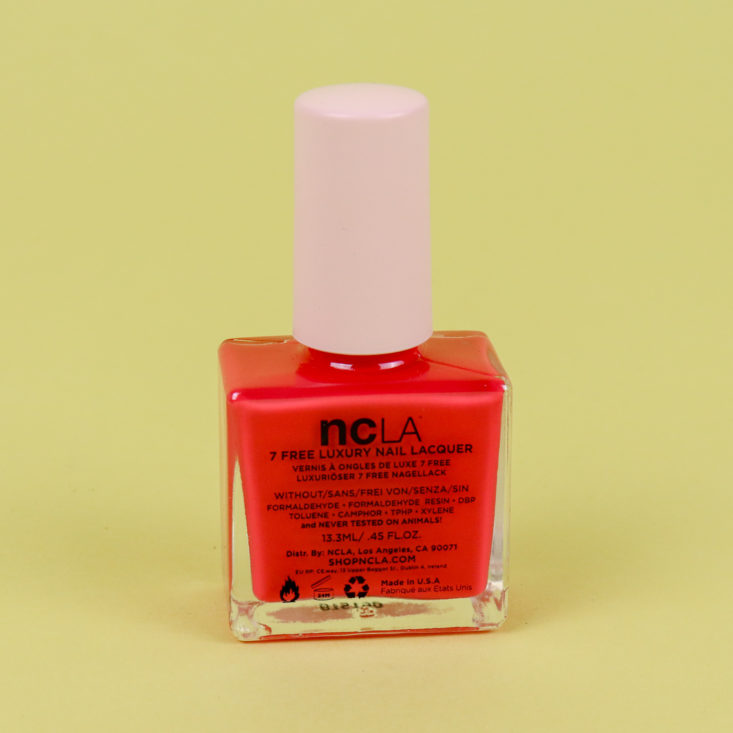 NCLA nail polish back