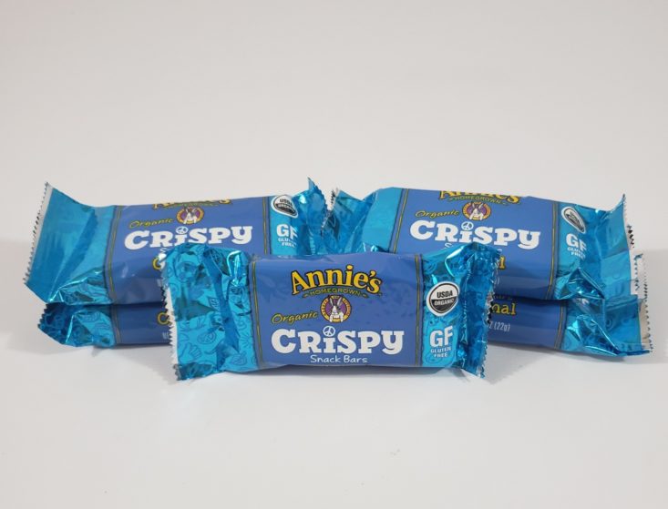MONTHLY BOX OF FOOD AND SNACK February 2019 - Annie’s Organic Crispy Snack Bar Front