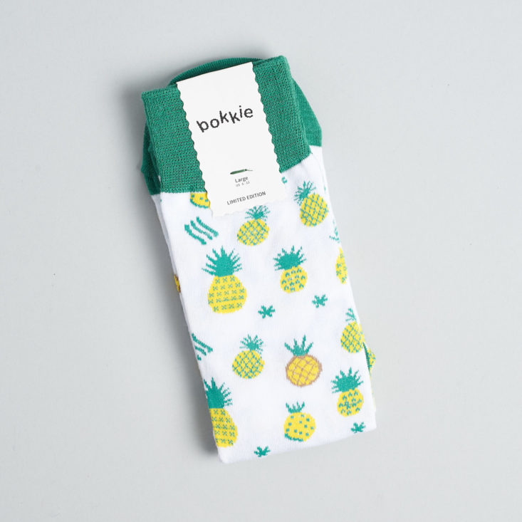 Say It With A Sock Mens January 2019 yellow pineapple socks
