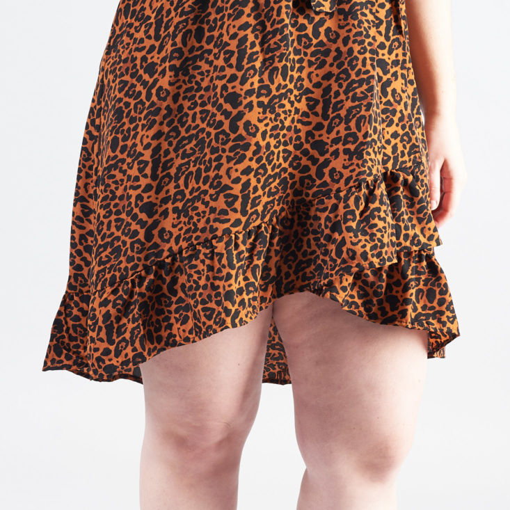 Shoedazzle february leopard print dress ruffle hem