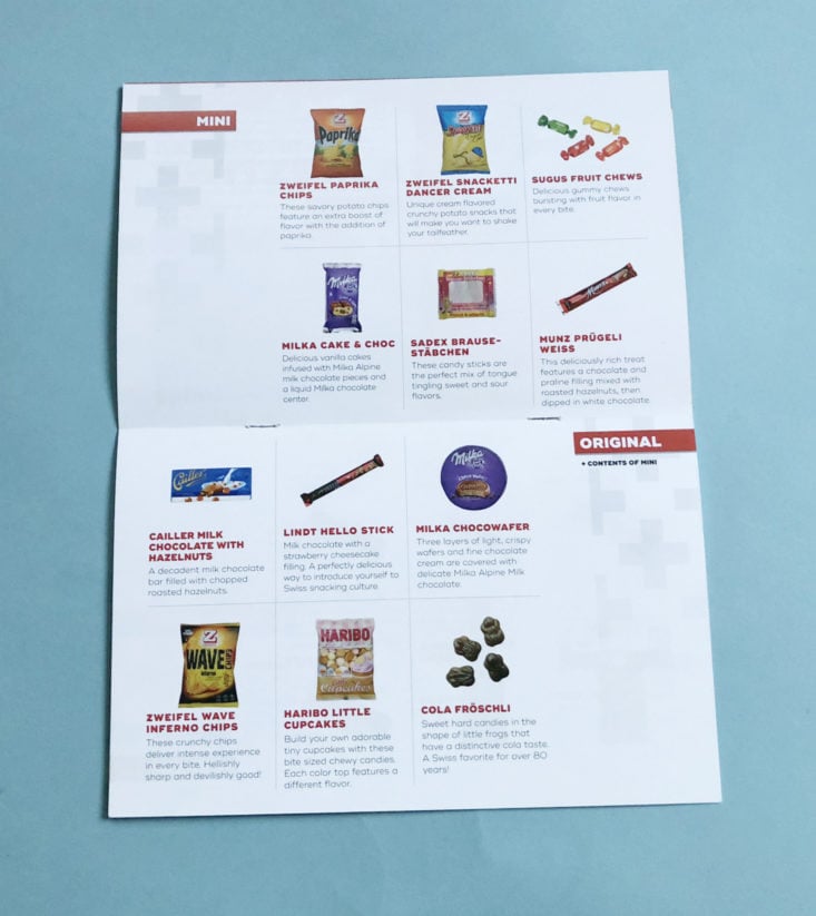Snack Crate Switzerland January 2019 - Card Middle