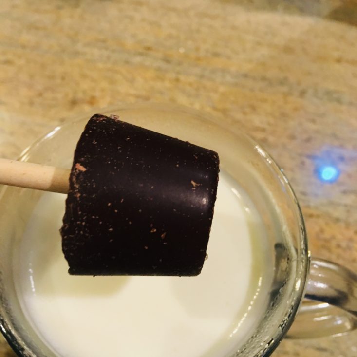 Sweet Satisfaction January 2019 - Chocolate Inspirations Hot Chocolate Stick Unpacked