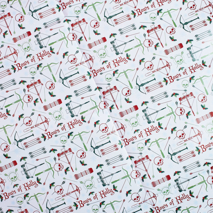 The Walking Dead Supply Drop February 2019 white wrapping paper