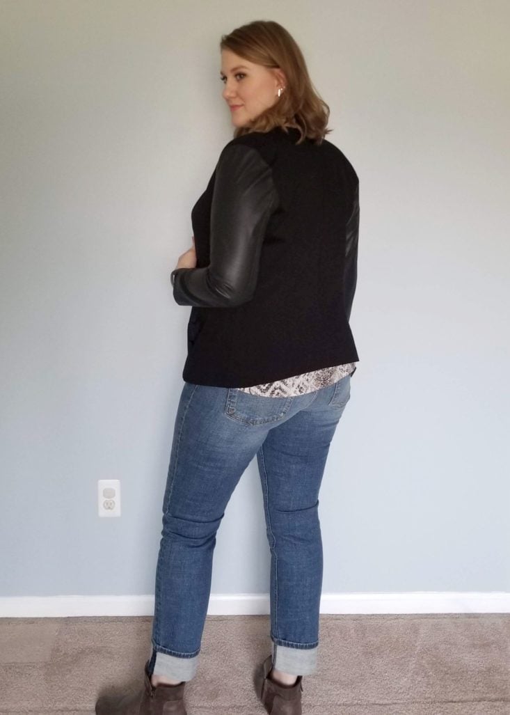 TrendSend February 2019 outfit #2 modeled back