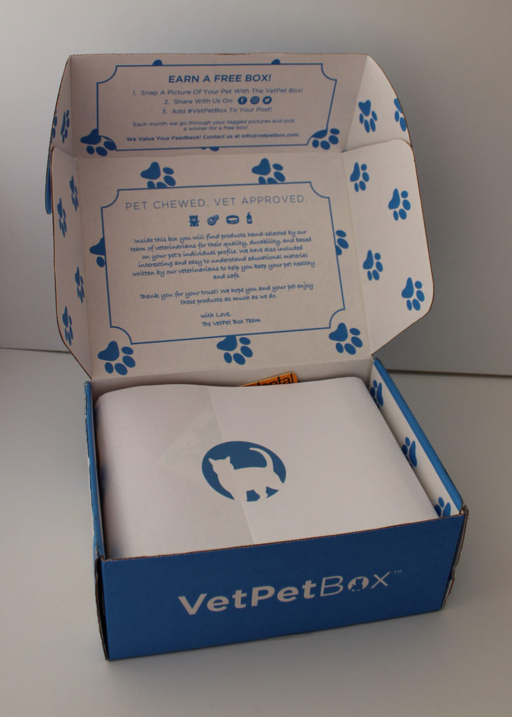 Vet Pet Box Cat February 2019 - Inside