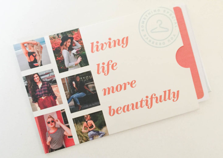 Wantable Style Edit Box January 2019 - Booklet Top