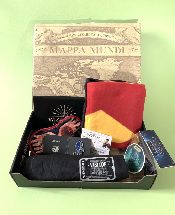 Wizarding World Crate January 2019 - All Items Shown Front