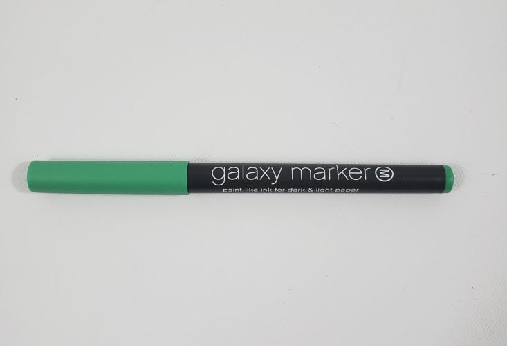 BUSY BEE STATIONERY Subscription Box Review March 2018 - Galaxy Marker in Green Top