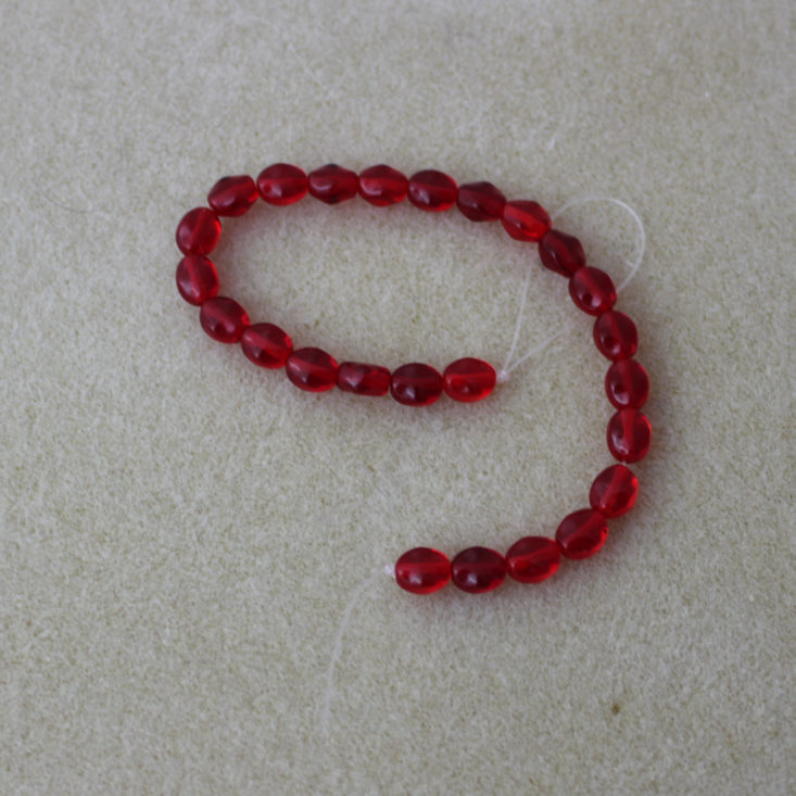 Bead Crate March 2019 - 7 x 6 mm Siam Ruby Sparkling Diamonds Front