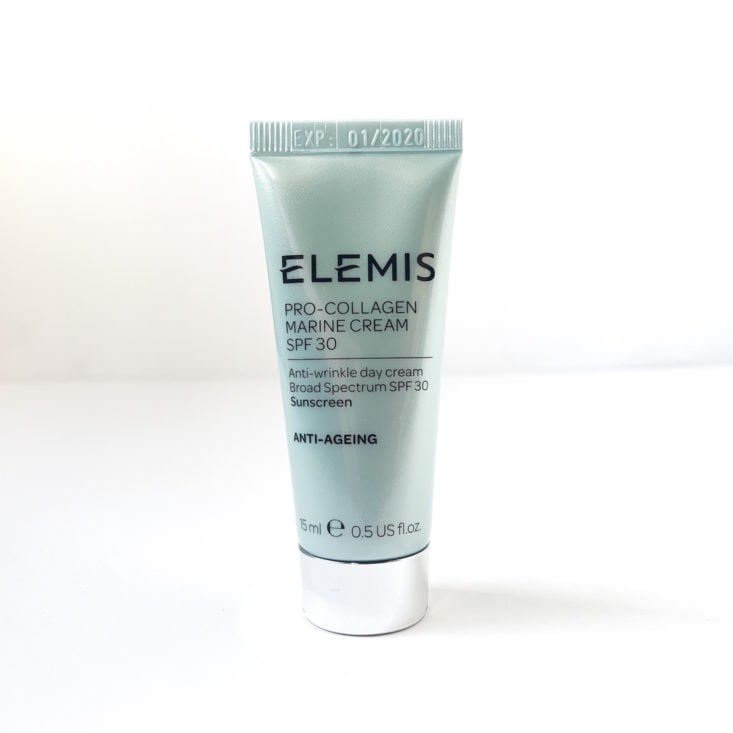 Bless Box February 2019 - Elemis Pro-Collagen Marine Cream with SPF 30 Tube Front