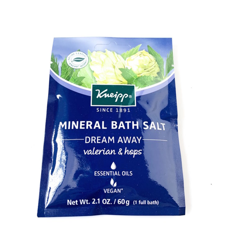 Bless Box February 2019 - Kneipp Valerian & Hopps Mineral Bath Salt Front