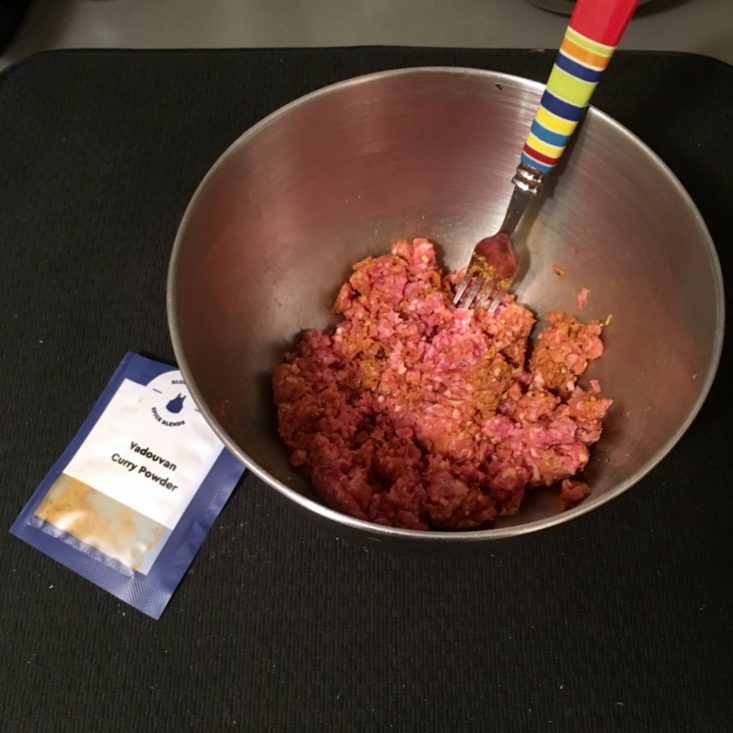 Blue Apron Subscription Box Review March 2019 - BAHN MI GROUND BEEF MIX