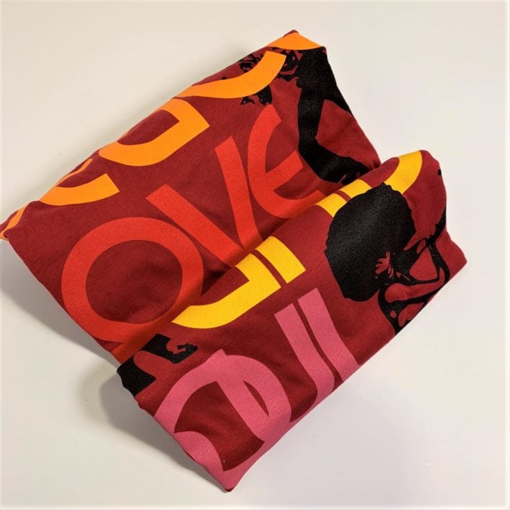 Brown Sugar Box Review February 2019 - “Peace, Love, and Soul” Tee Folded Top