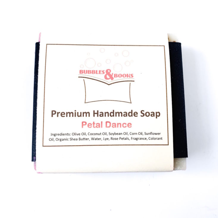Bubbles & Books February 2019 - Bubbles & Books Premium Handmade Soap in Petal Dance Box Top