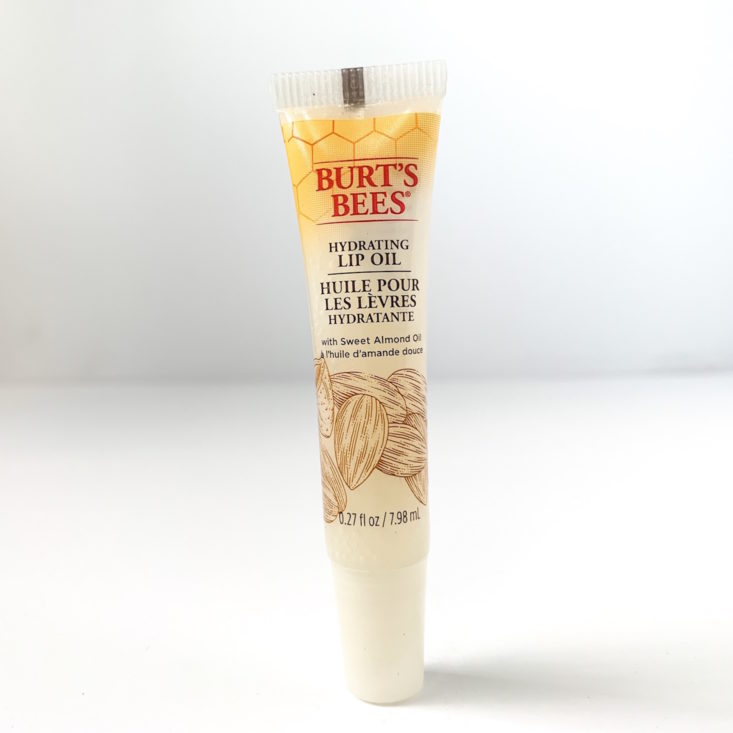 Burt’s Bees Burt’s Box Review March 2019 - Hydrating Lip Oil with Sweet Almond Oil Front
