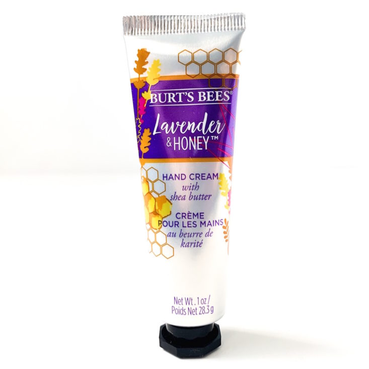 Burt’s Bees Burt’s Box Review March 2019 - Lavender & Honey Hand Cream Front