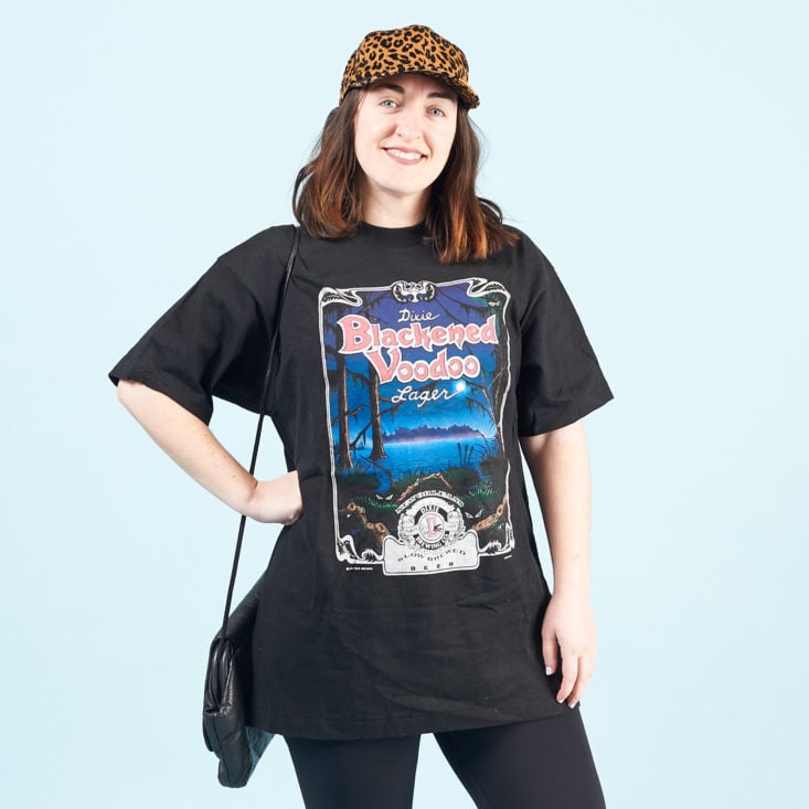 CHC Vintage March 2019 oversized black tee and purse