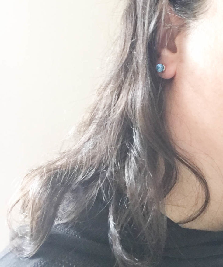 California Found Box Review February 2019 - Makenzie Earrings Wearing Front